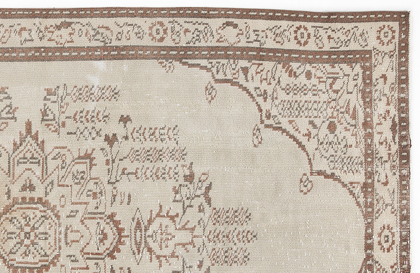Riazia - Vintage Medallion Rug - 5'1 X 8'7