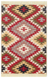 Scarlet Path - Washable Double-Sided Kilims - AR33