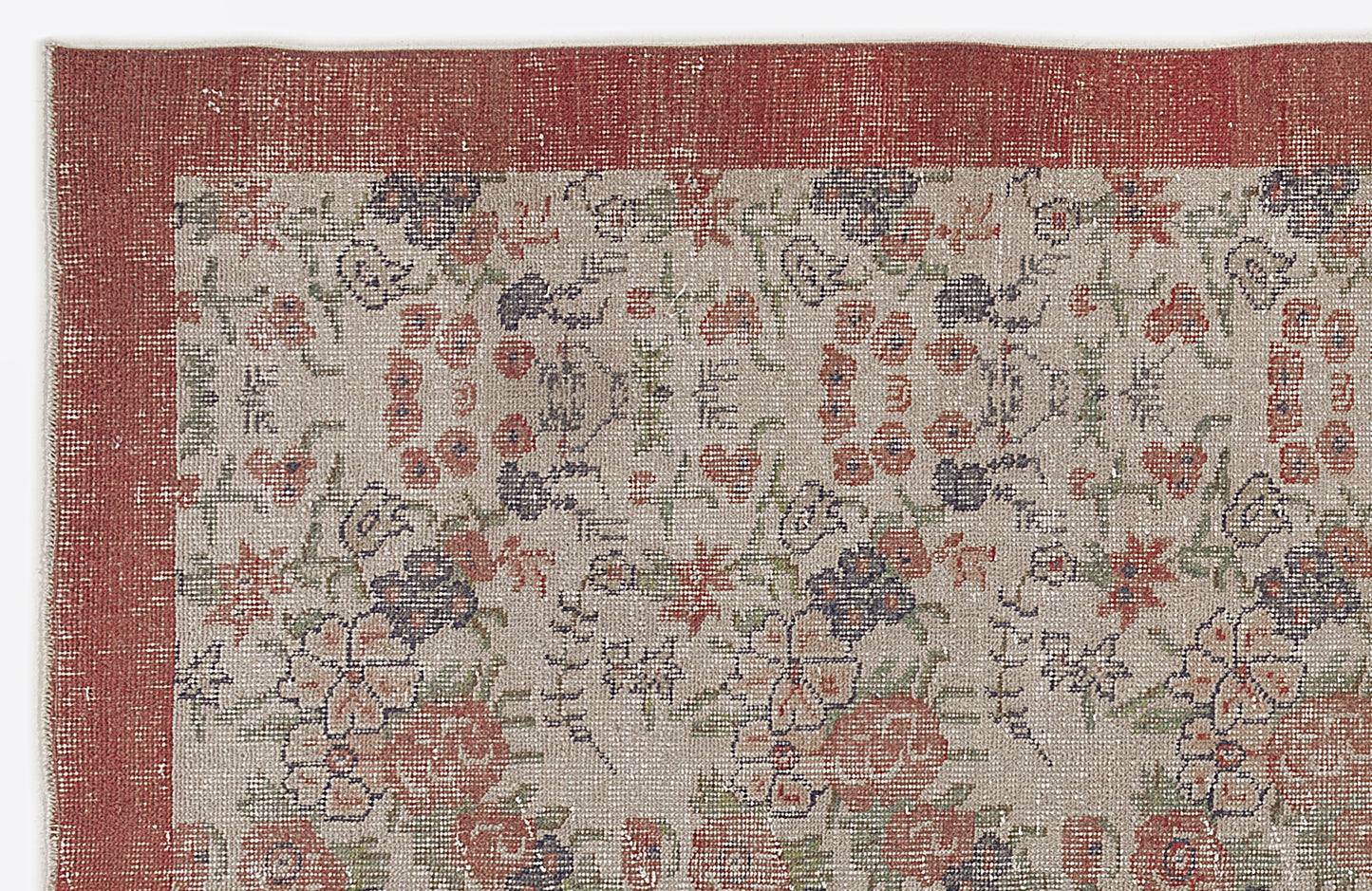 Shaex - Vintage Floral Rug - 5'5 X 9'0