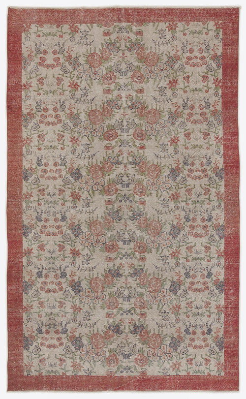 Load image 1 in gallery view. Shaex - Vintage Floral Rug - 5'5 X 9'0