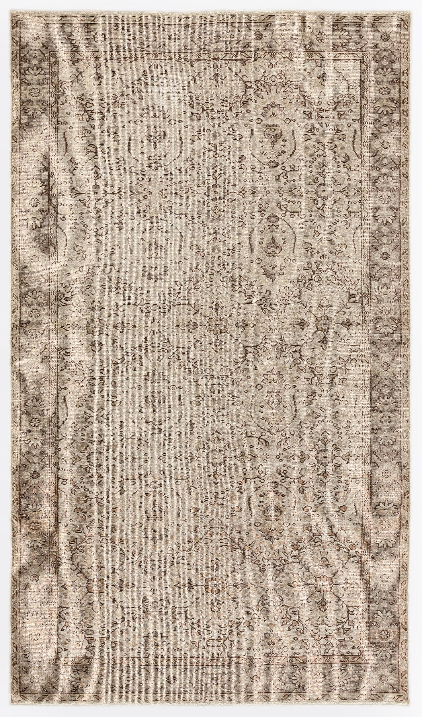 Mupoon - Vintage Floral Rug - 5'7 X 9'7