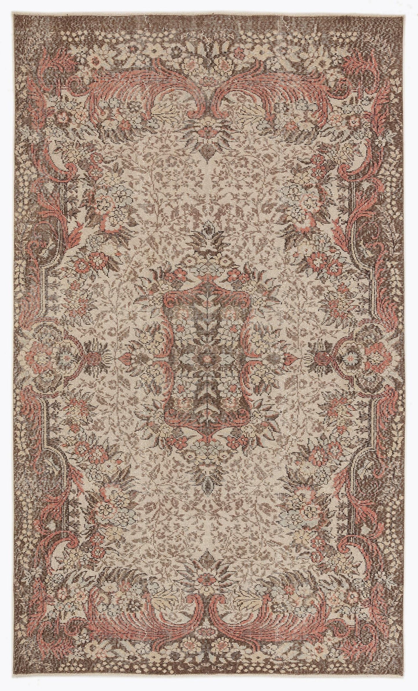 Kozeda - Vintage Medallion Rug - 5'8 X 9'8