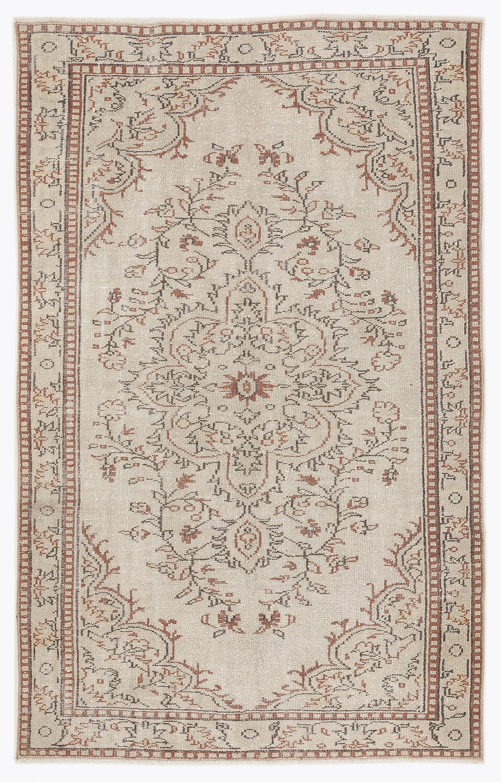 Semean - Vintage Medallion Rug - 5'5 X 8'7