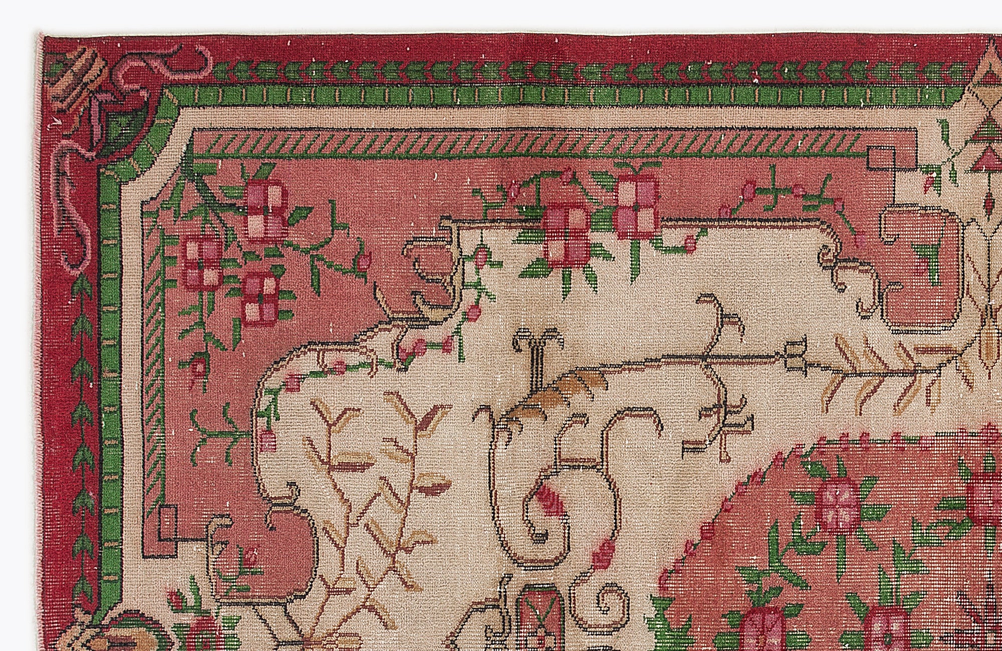 Tozesa - Vintage Medallion Rug - 5'7 X 9'2