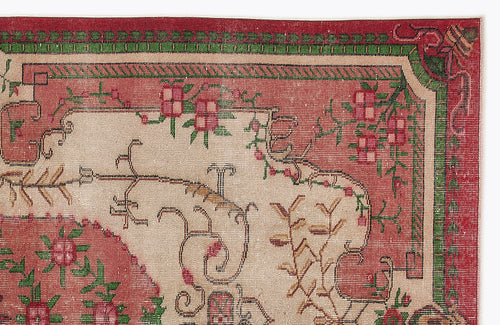 Load image 1 in gallery view. Tozesa - Vintage Medallion Rug - 5'7 X 9'2