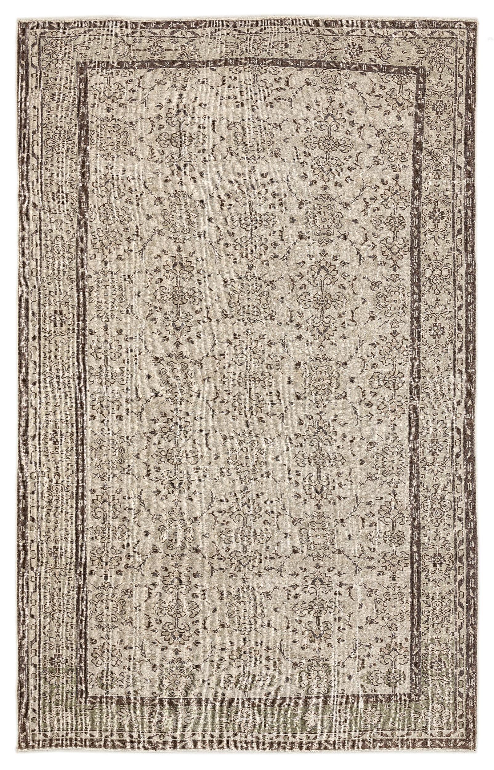 Dodius - Vintage Floral Rug - 6'2 X 9'7