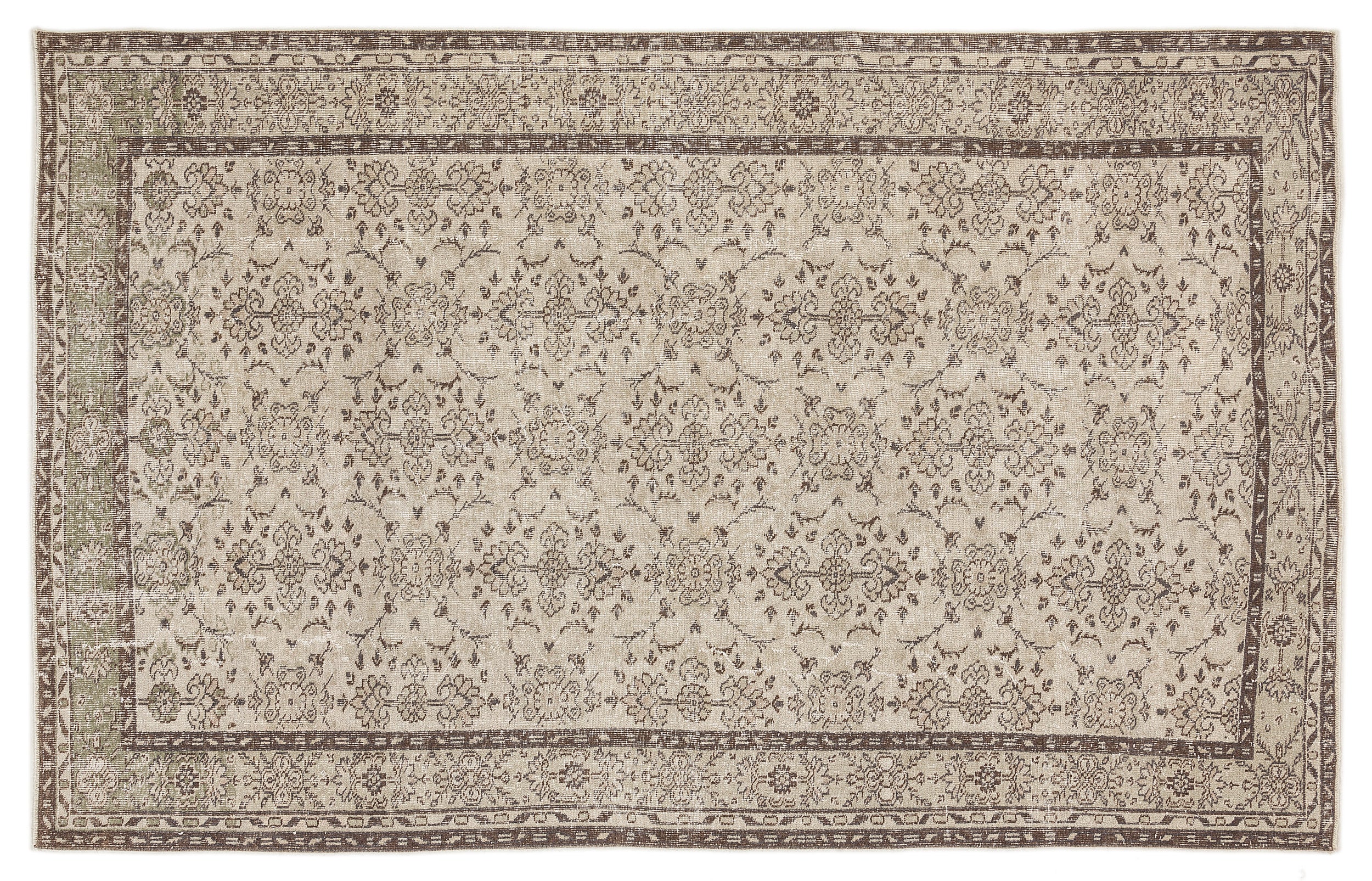 Dodius - Vintage Floral Rug - 6'2 X 9'7