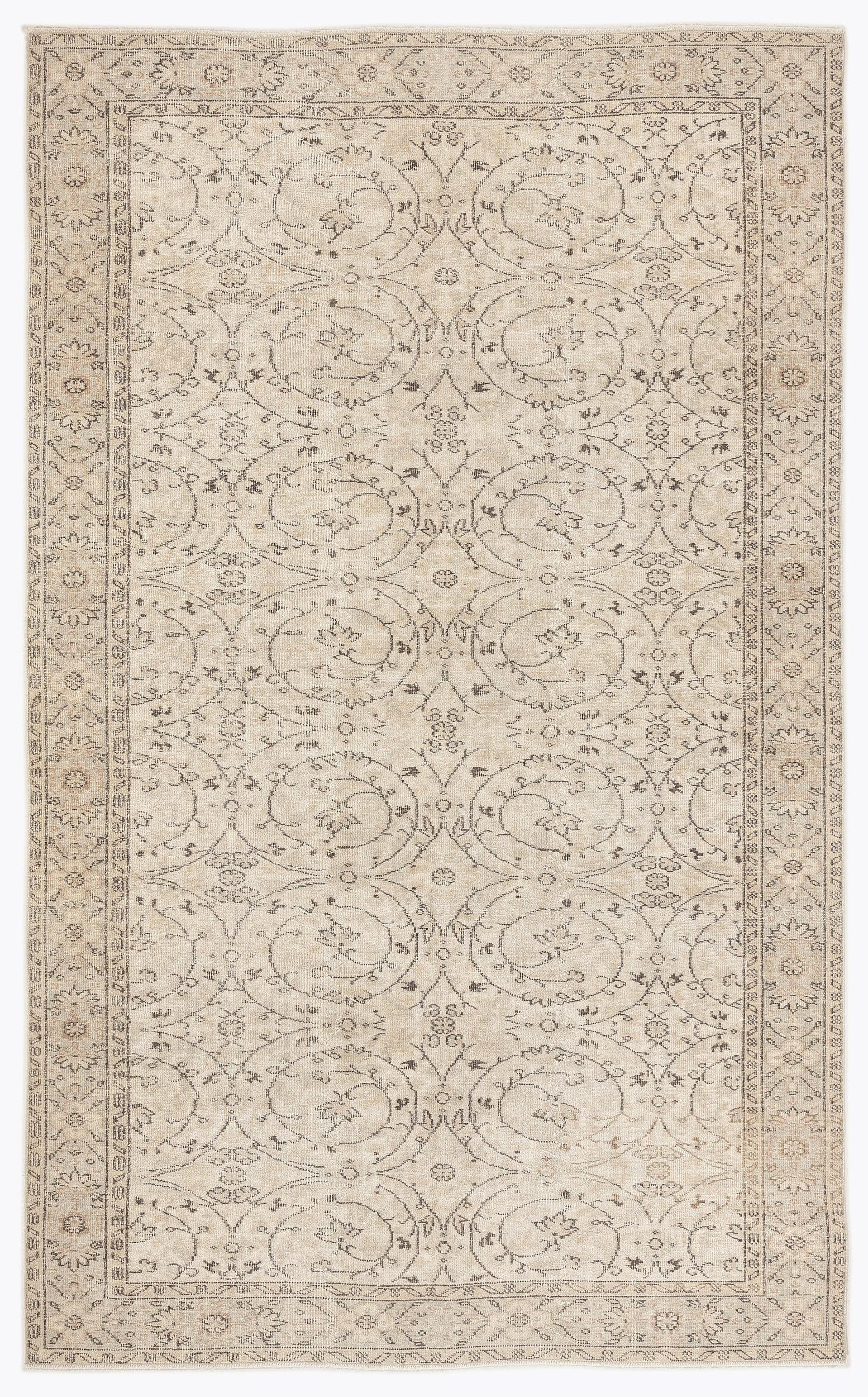 Roapian - Vintage Floral Rug - 5'7 X 9'1