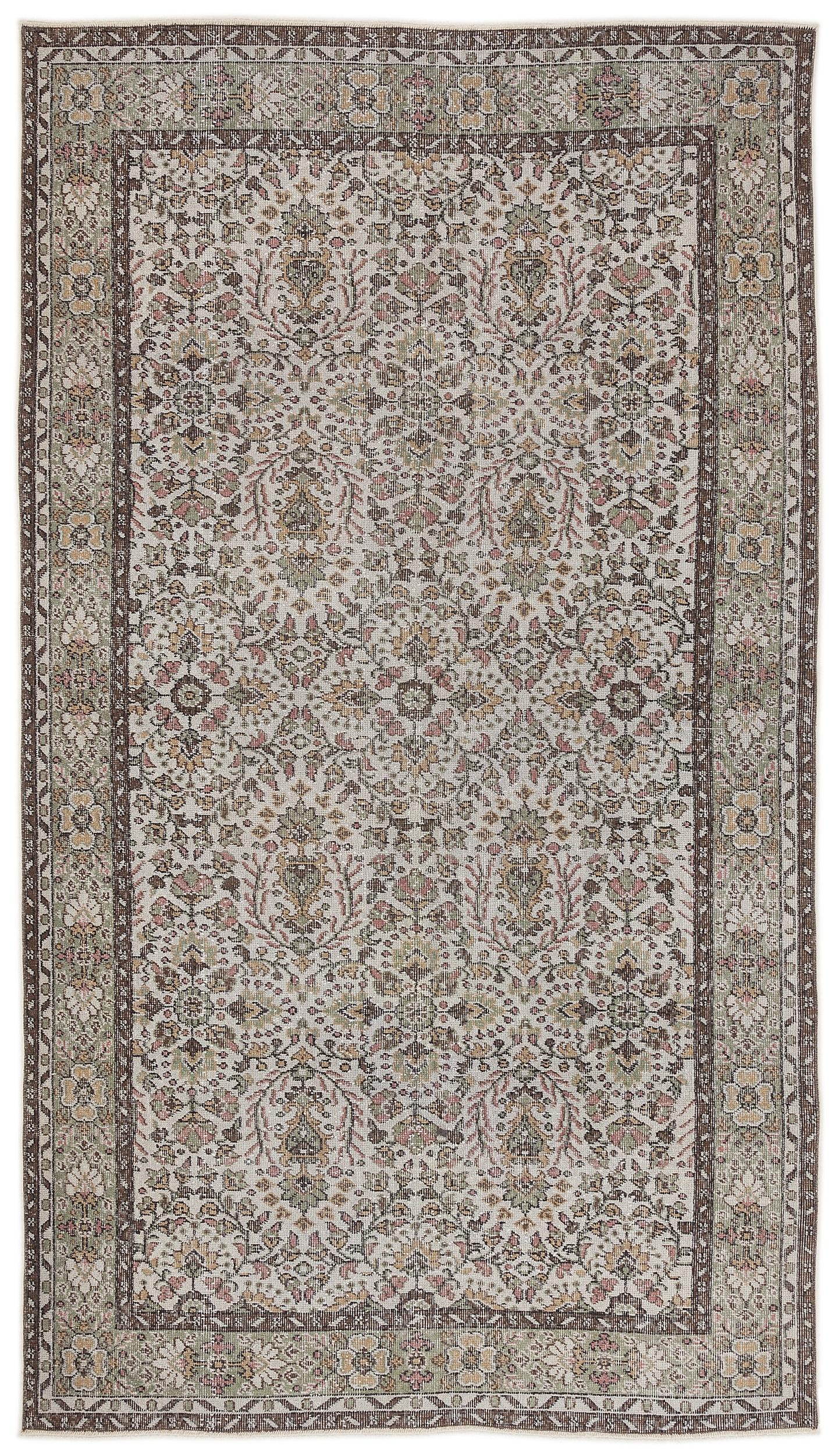 Haseda - Vintage Floral Rug - 5'4 X 9'6