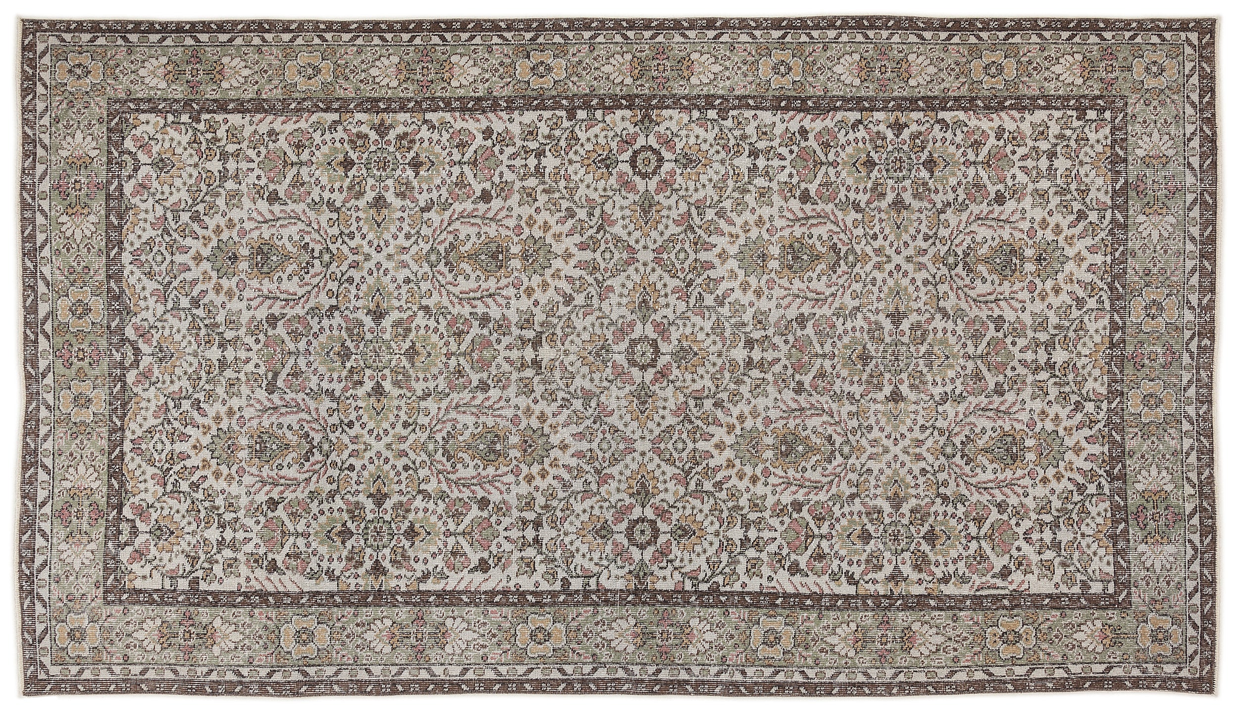 Haseda - Vintage Floral Rug - 5'4 X 9'6