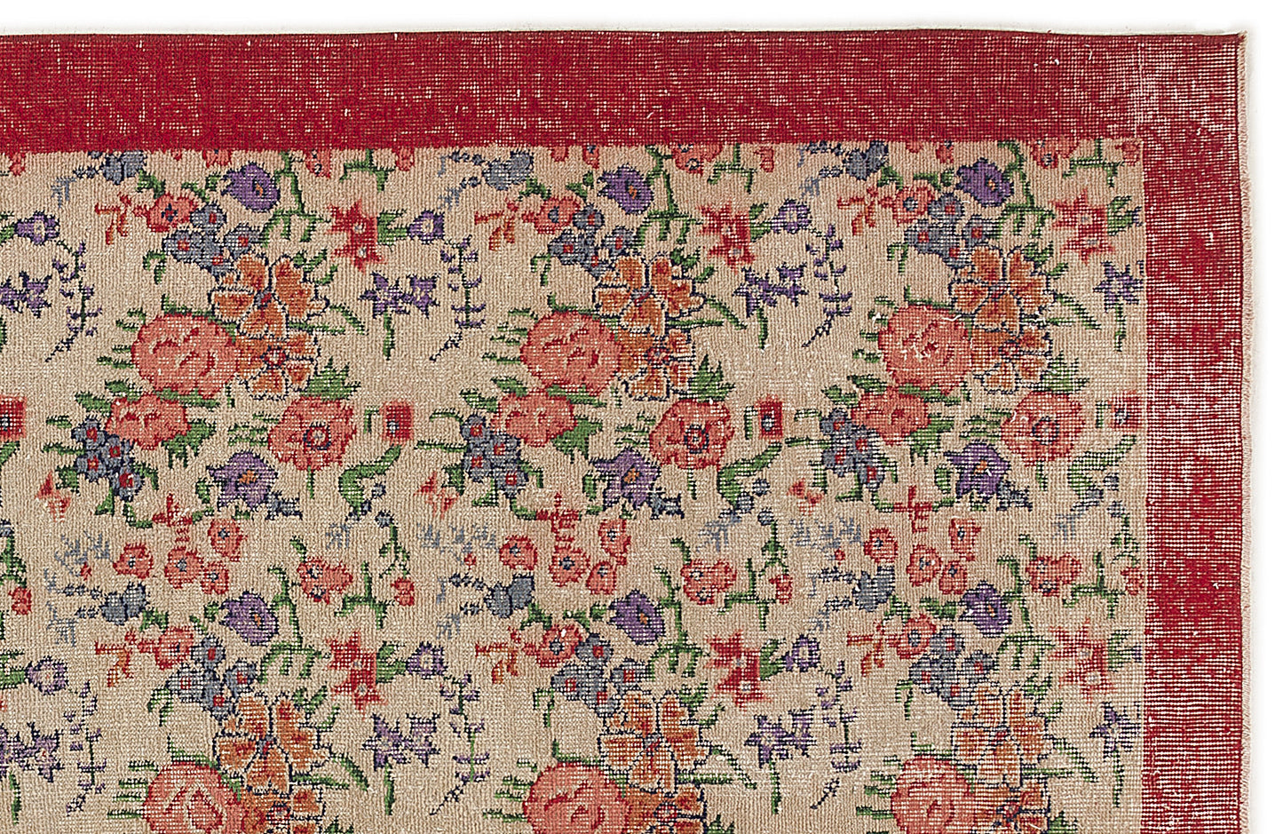 Diafian - Vintage Floral Rug - 5'3 X 9'6