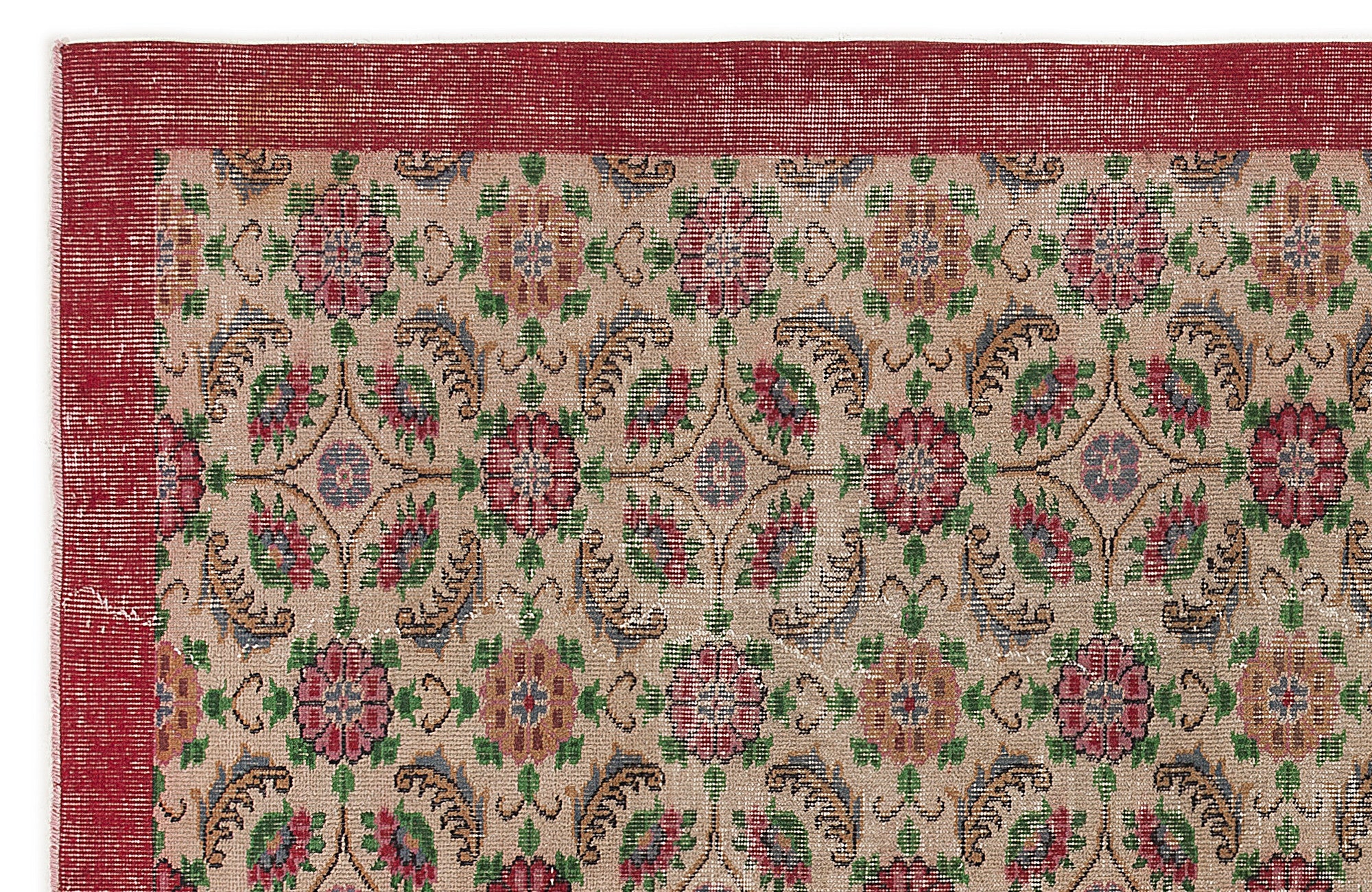 Steda - Vintage Floral Rug - 5'11 X 9'8