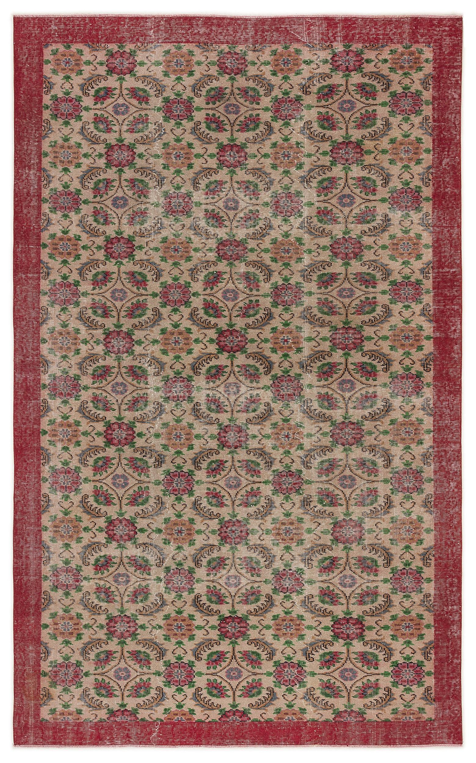 Steda - Vintage Floral Rug - 5'11 X 9'8