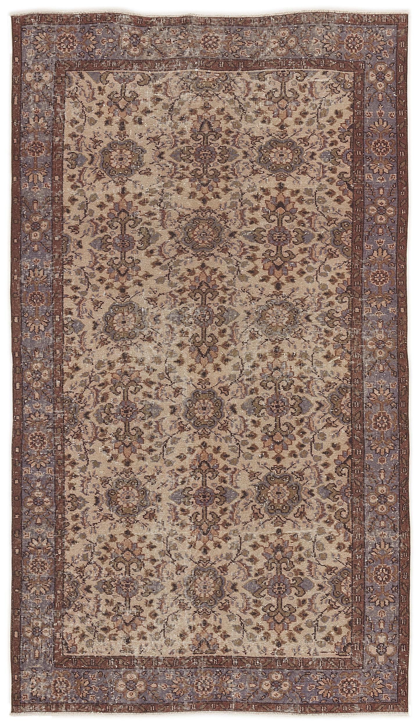 Vaihion - Vintage Floral Rug - 5'1 X 9'0