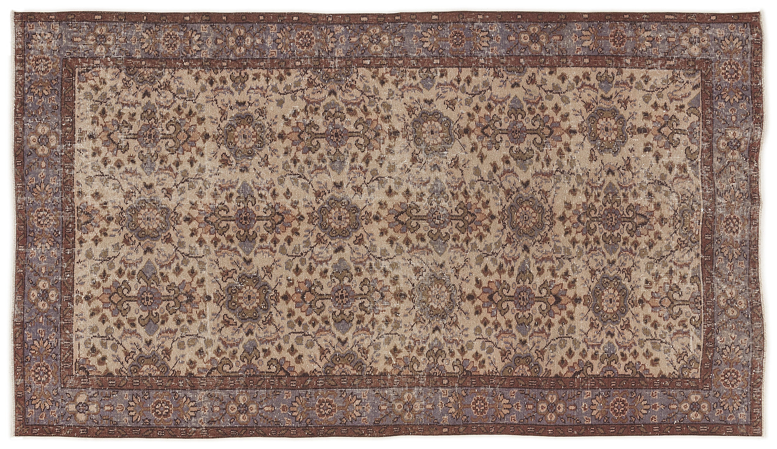 Vaihion - Vintage Floral Rug - 5'1 X 9'0