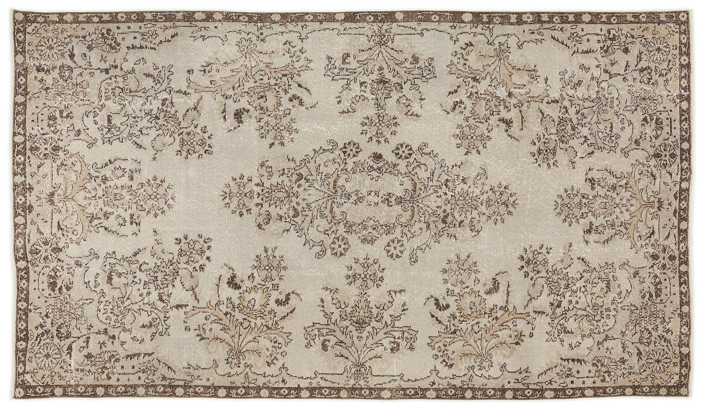 Maugisa - Vintage Floral Rug - 5'7 X 9'10