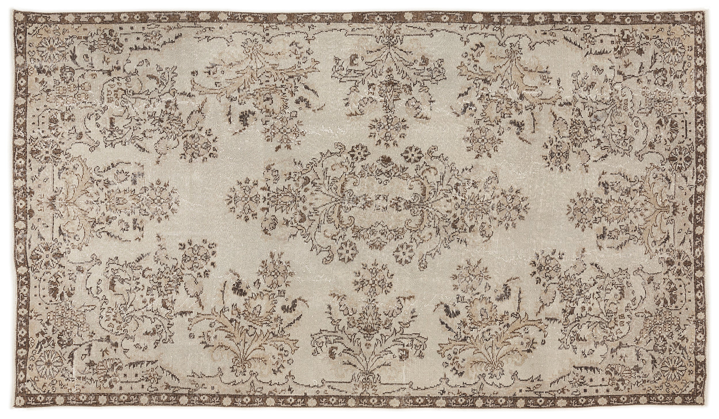 Maugisa - Vintage Floral Rug - 5'7 X 9'10