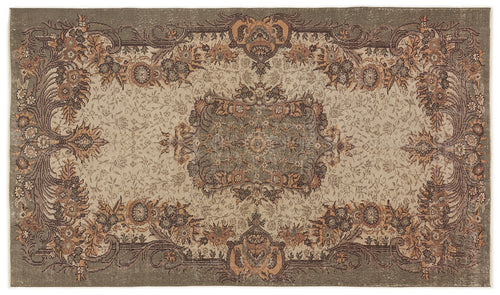 Load image 1 in gallery view. Shehuna - Vintage Medallion Rug - 5'3 X 9'1