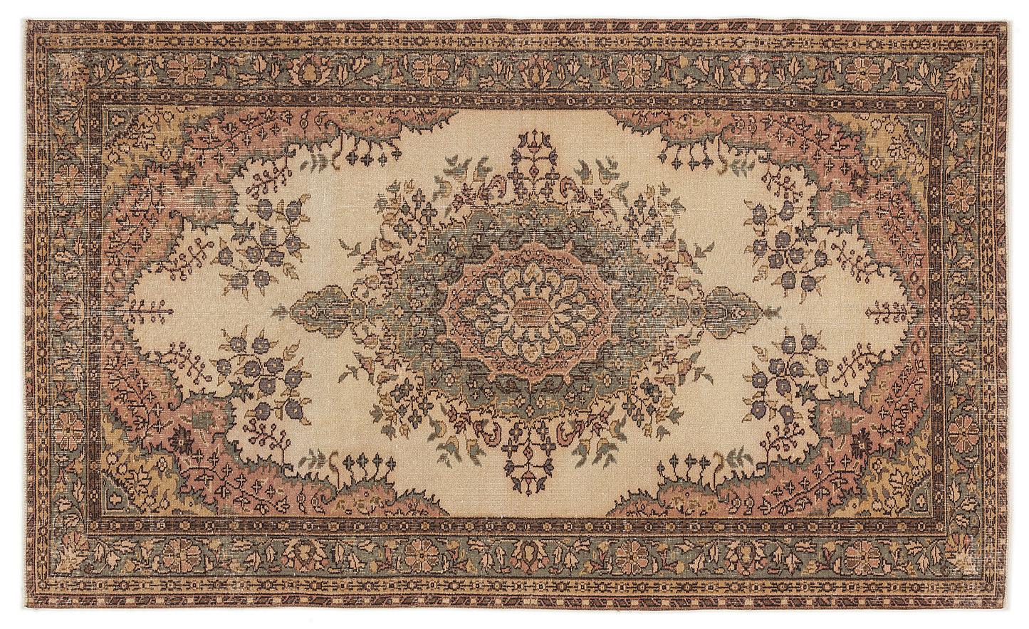 Vobeya - Vintage Medallion Rug - 5'6 X 9'2