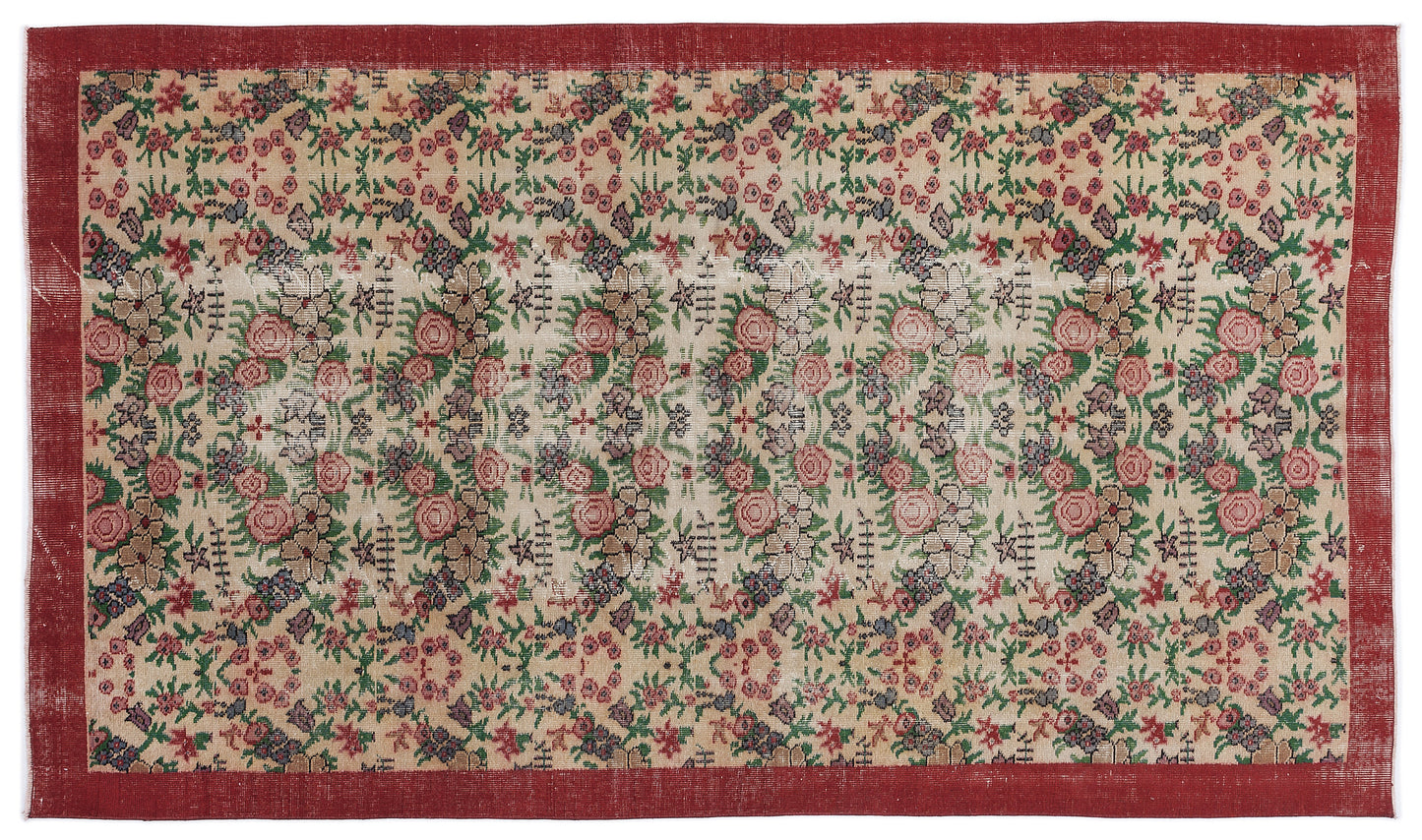Ranuus - Vintage Floral Rug - 5'4 X 9'4