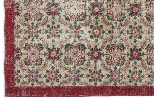 Load image 1 in gallery view. Kanala - Vintage Floral Rug - 5'5 X 8'10