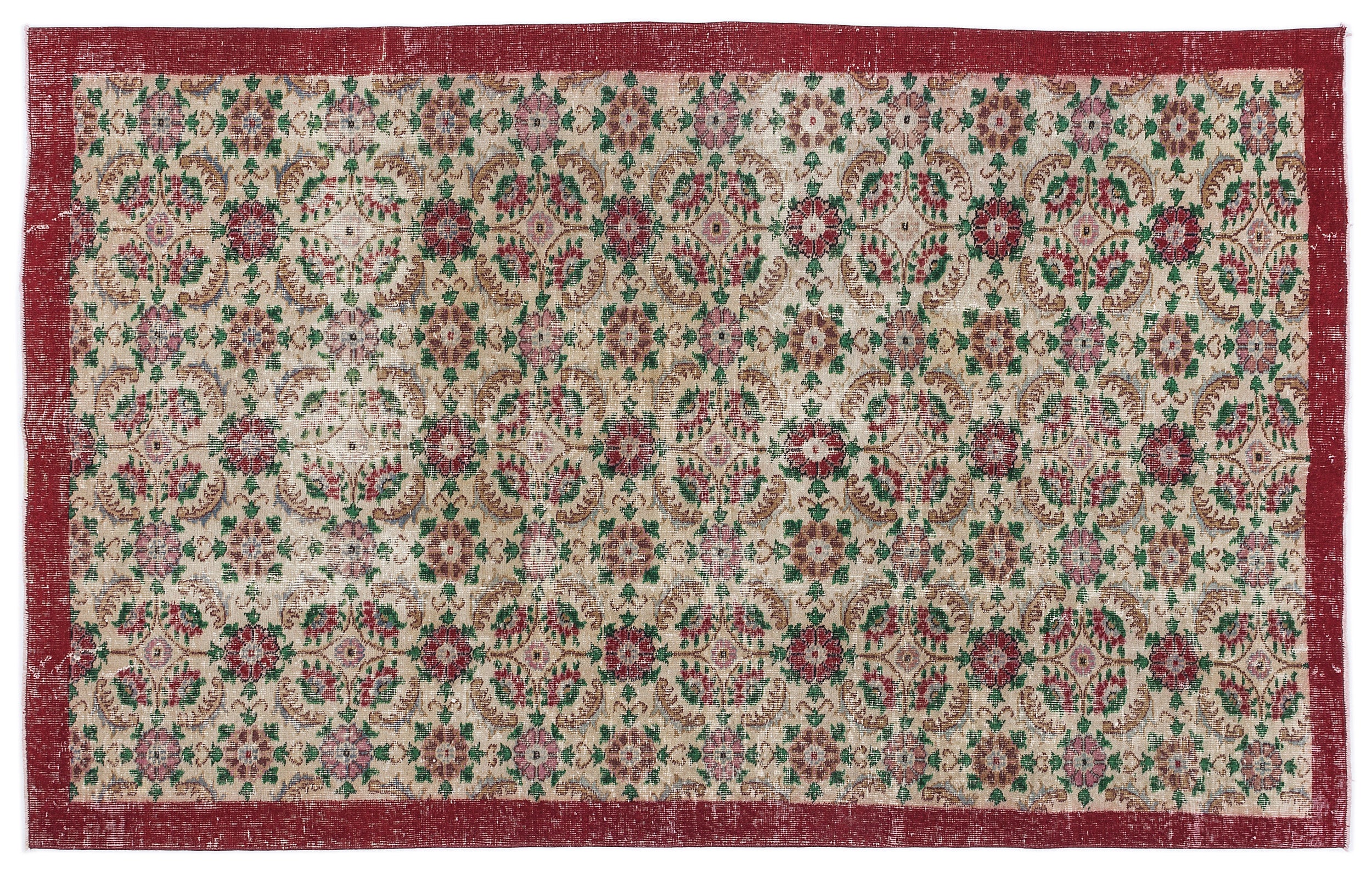 Kanala - Vintage Floral Rug - 5'5 X 8'10