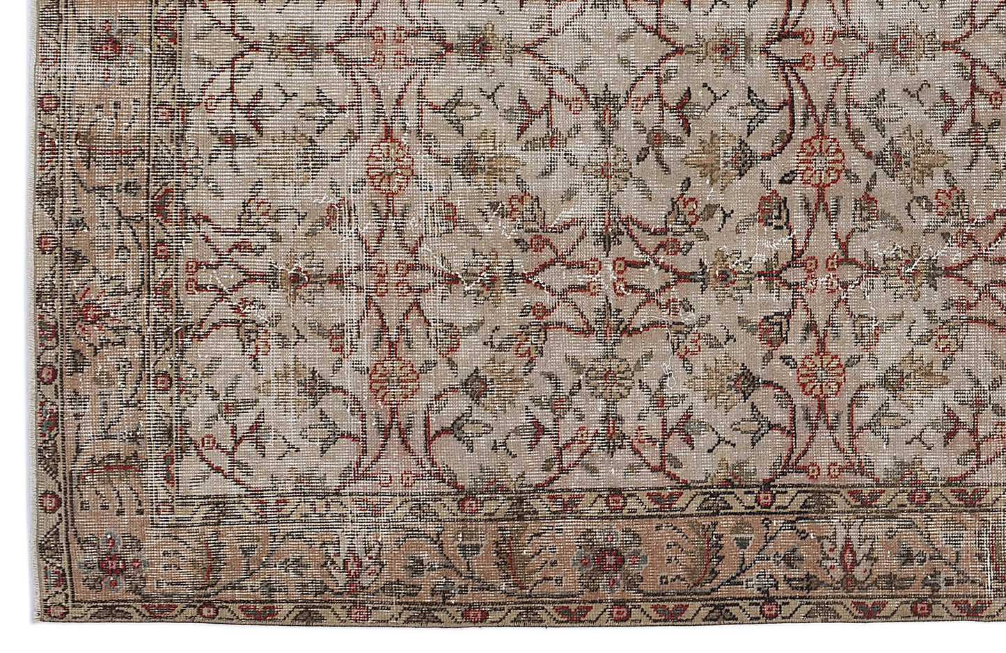 Lifoon - Vintage Floral Rug - 5'5 X 9'5