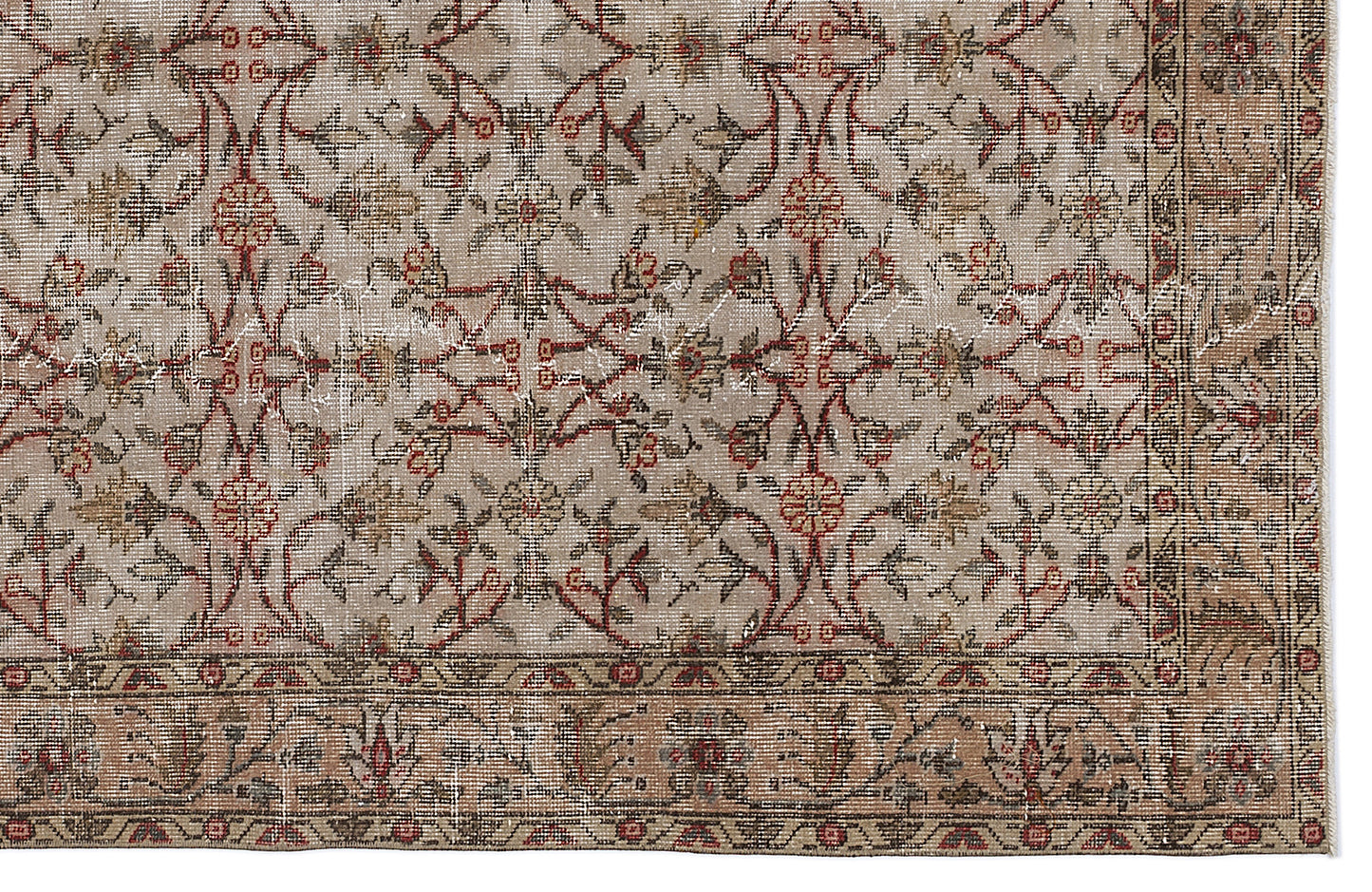 Lifoon - Vintage Floral Rug - 5'5 X 9'5