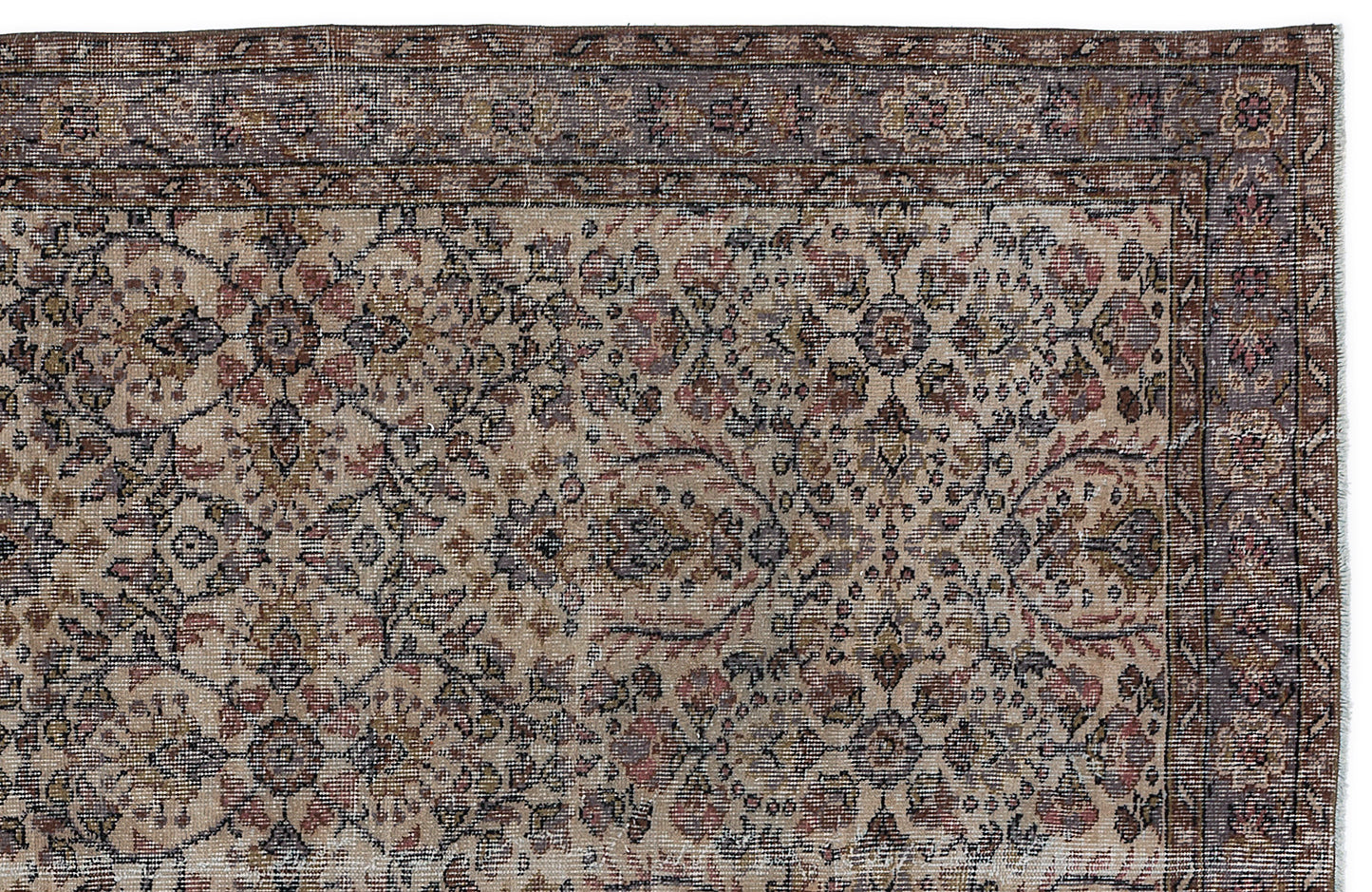 Tugiane - Vintage Floral Rug - 5'1 X 9'0