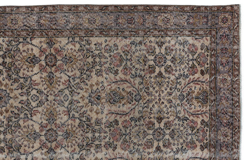 Load image 1 in gallery view. Tugiane - Vintage Floral Rug - 5'1 X 9'0