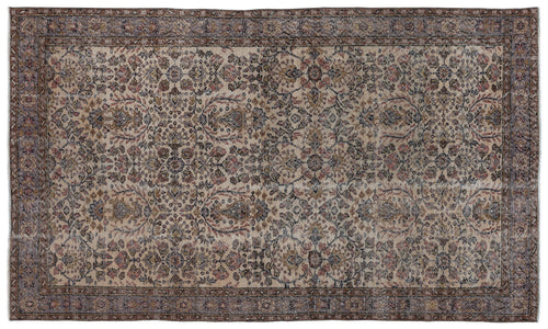 Load image 1 in gallery view. Tugiane - Vintage Floral Rug - 5'1 X 9'0
