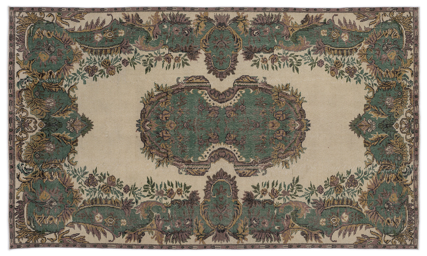 Keubura - Vintage Medallion Rug - 5'6 X 9'5