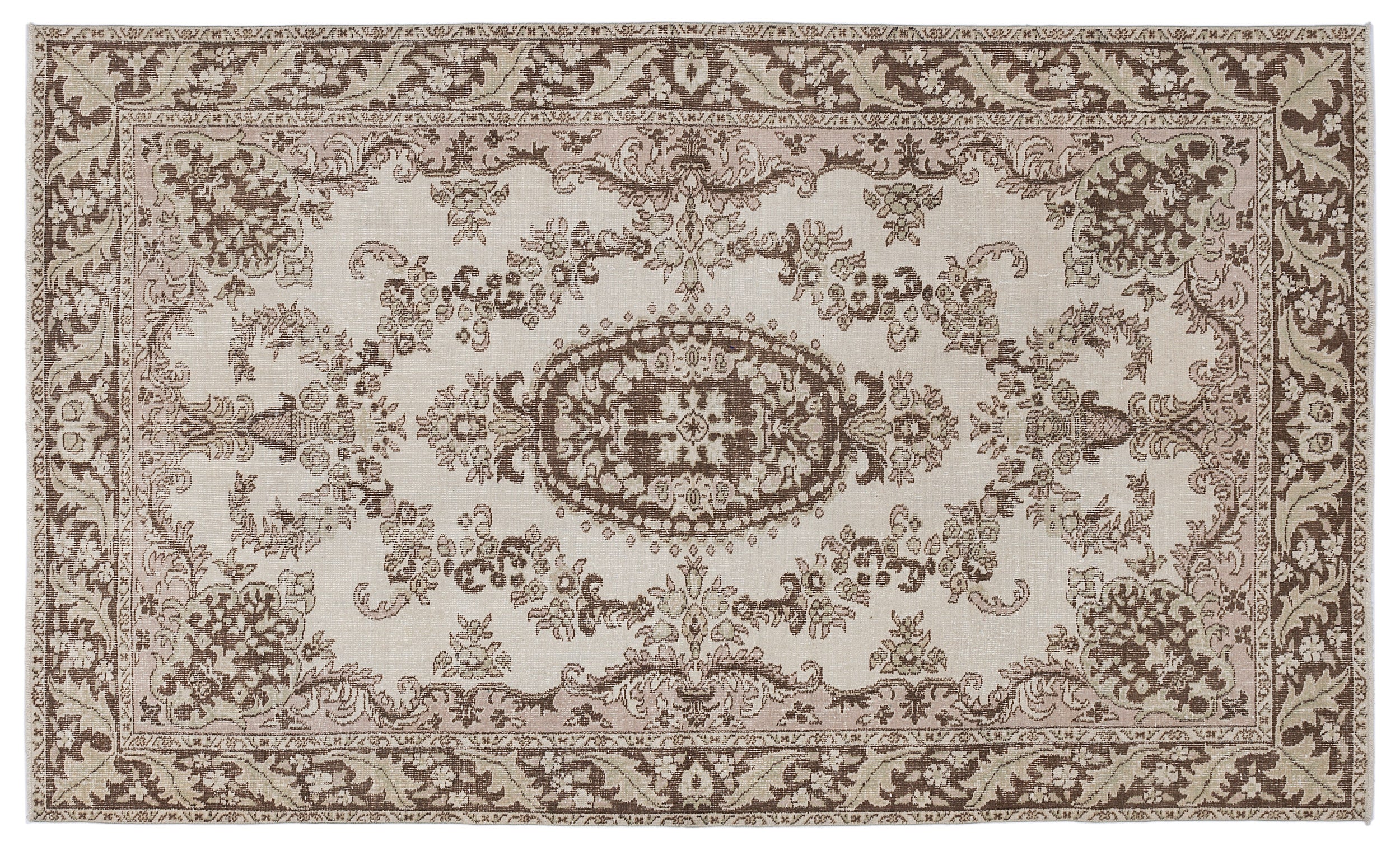 Zioma - Vintage Medallion Rug - 5'6 X 9'4