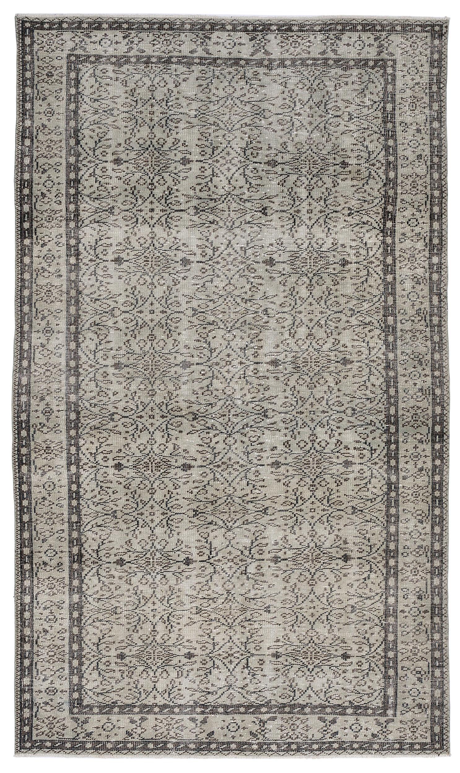 Leane - Vintage Floral Rug - 5'5 X 9'0