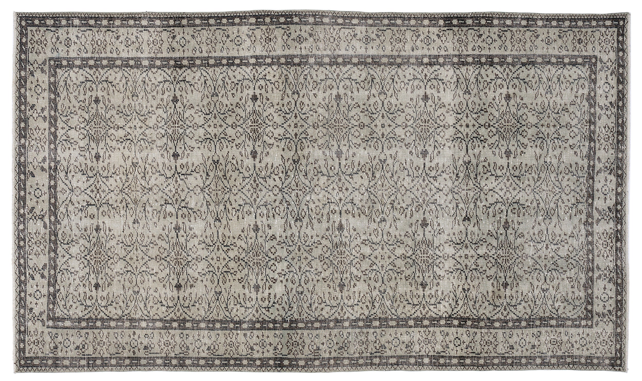 Leane - Vintage Floral Rug - 5'5 X 9'0