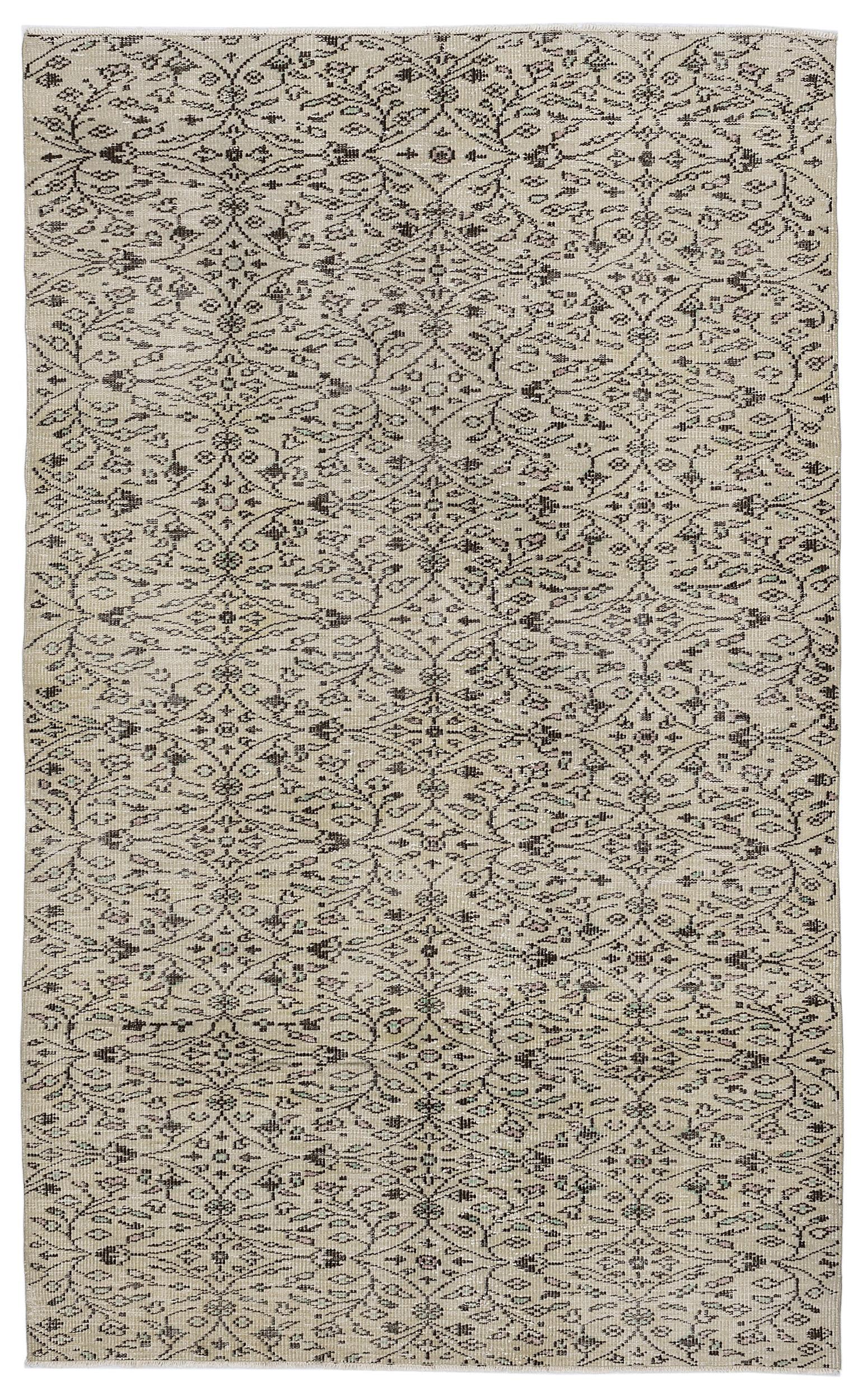 Likuil - Vintage Floral Rug - 5'5 X 8'11