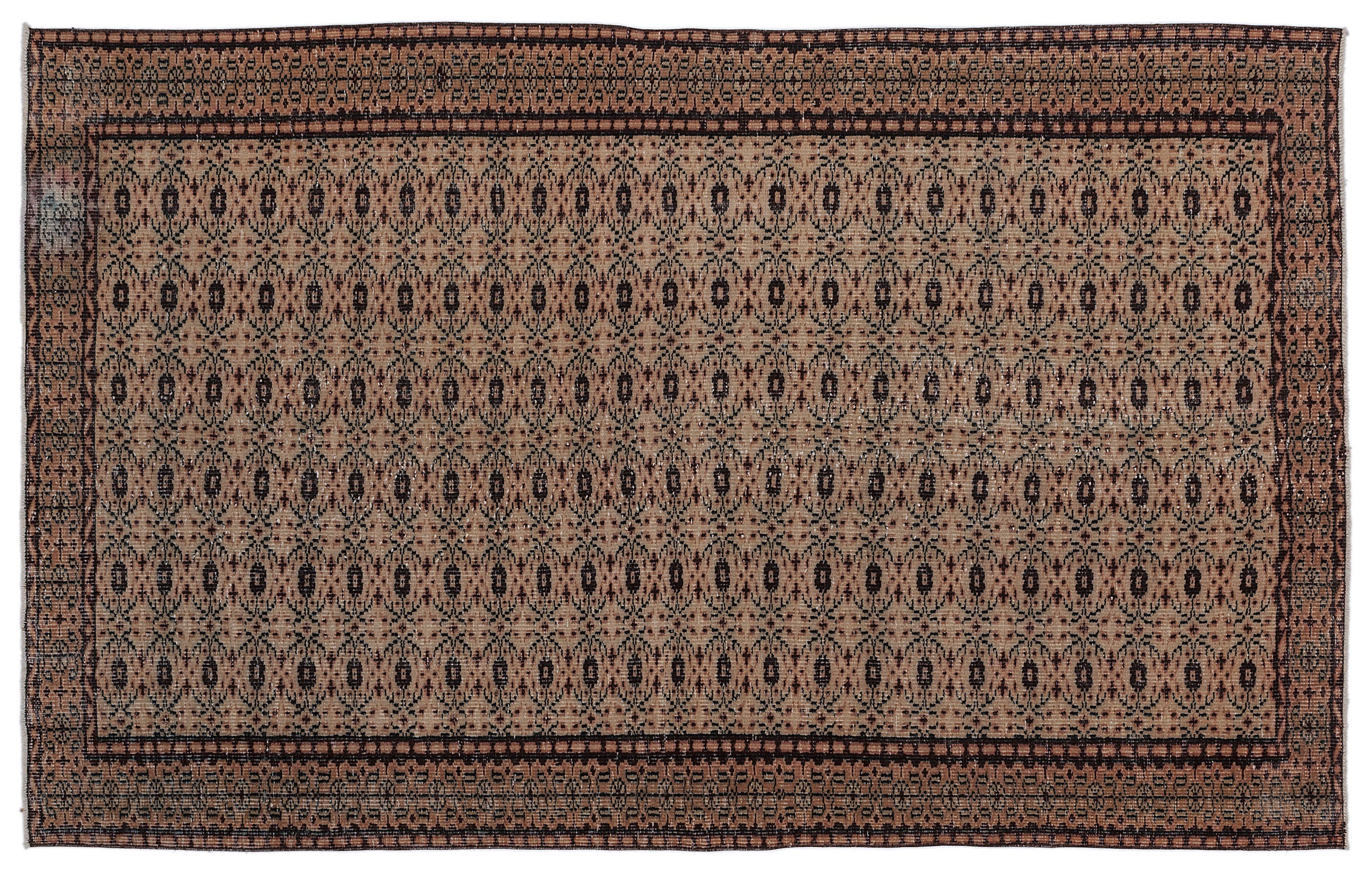Duzuta - Vintage Floral Rug - 5'7 X 9'0