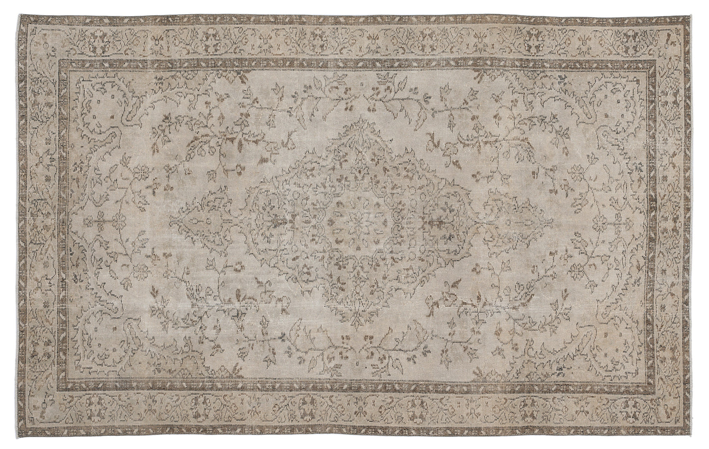 Clais - Vintage Medallion Rug - 5'6 X 9'1