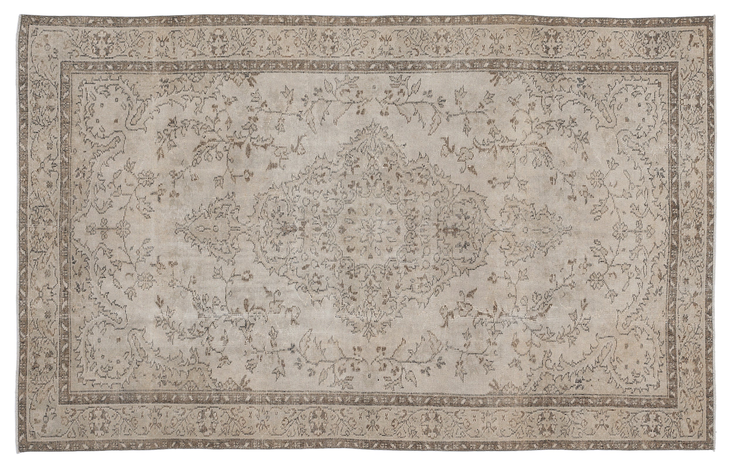 Clais - Vintage Medallion Rug - 5'6 X 9'1