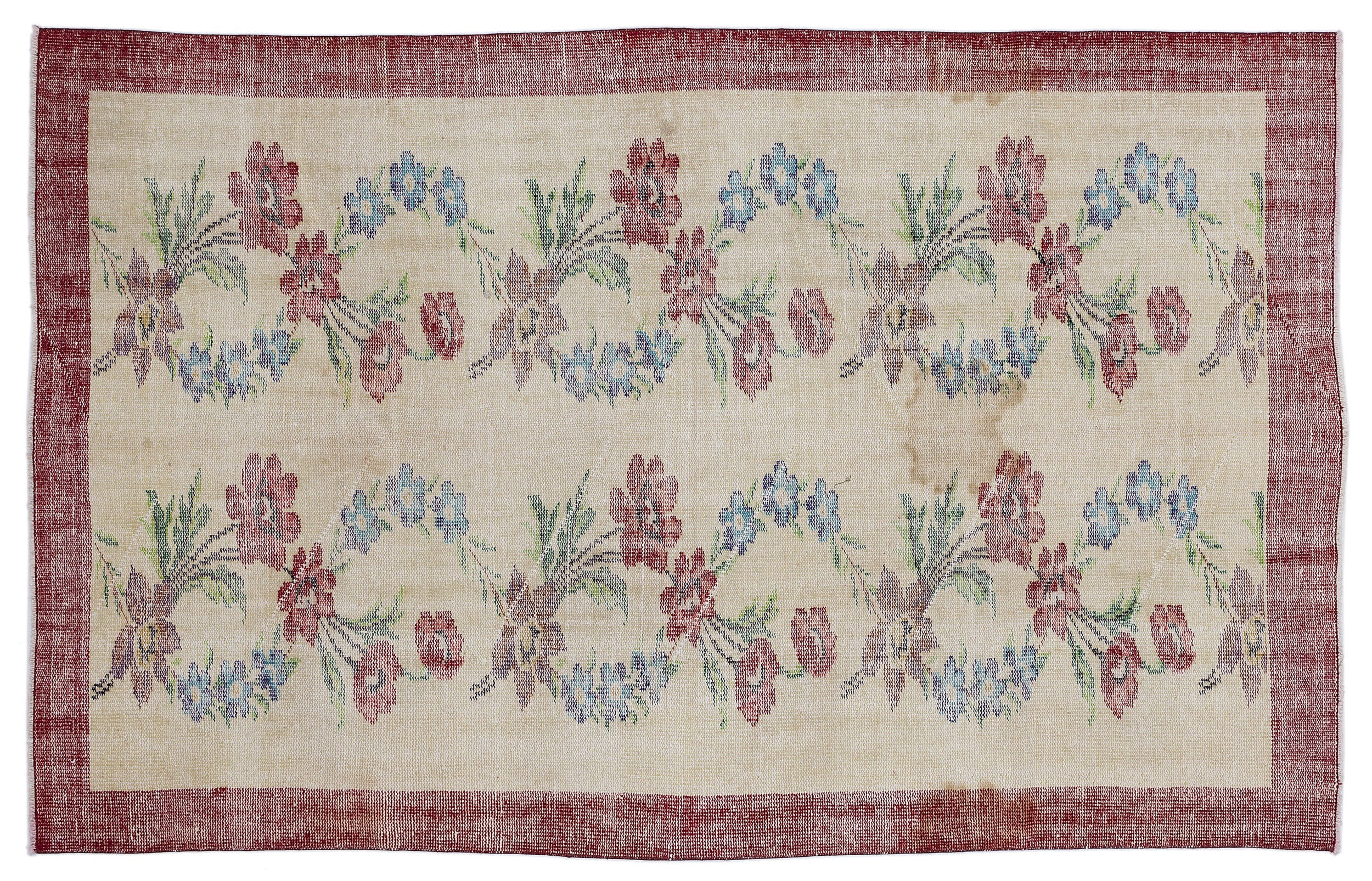 Lemean - Vintage Floral Rug - 5'7 X 8'8