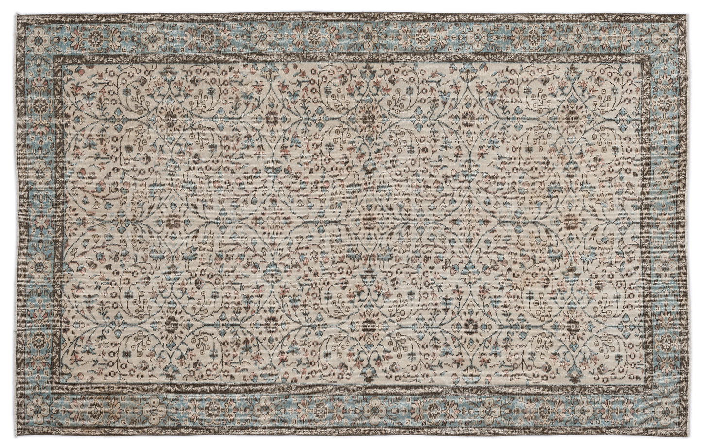 Hipais - Vintage Floral Rug - 5'5 X 8'8