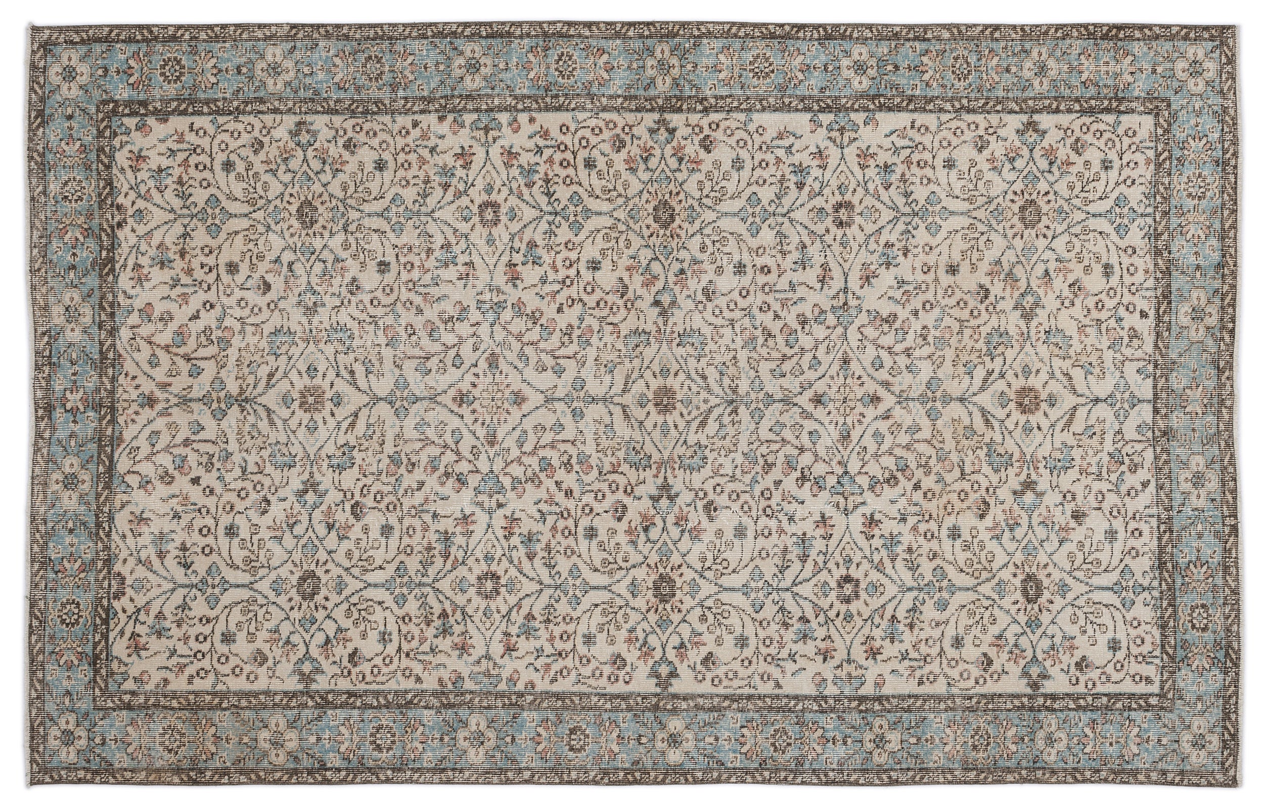 Hipais - Vintage Floral Rug - 5'5 X 8'8