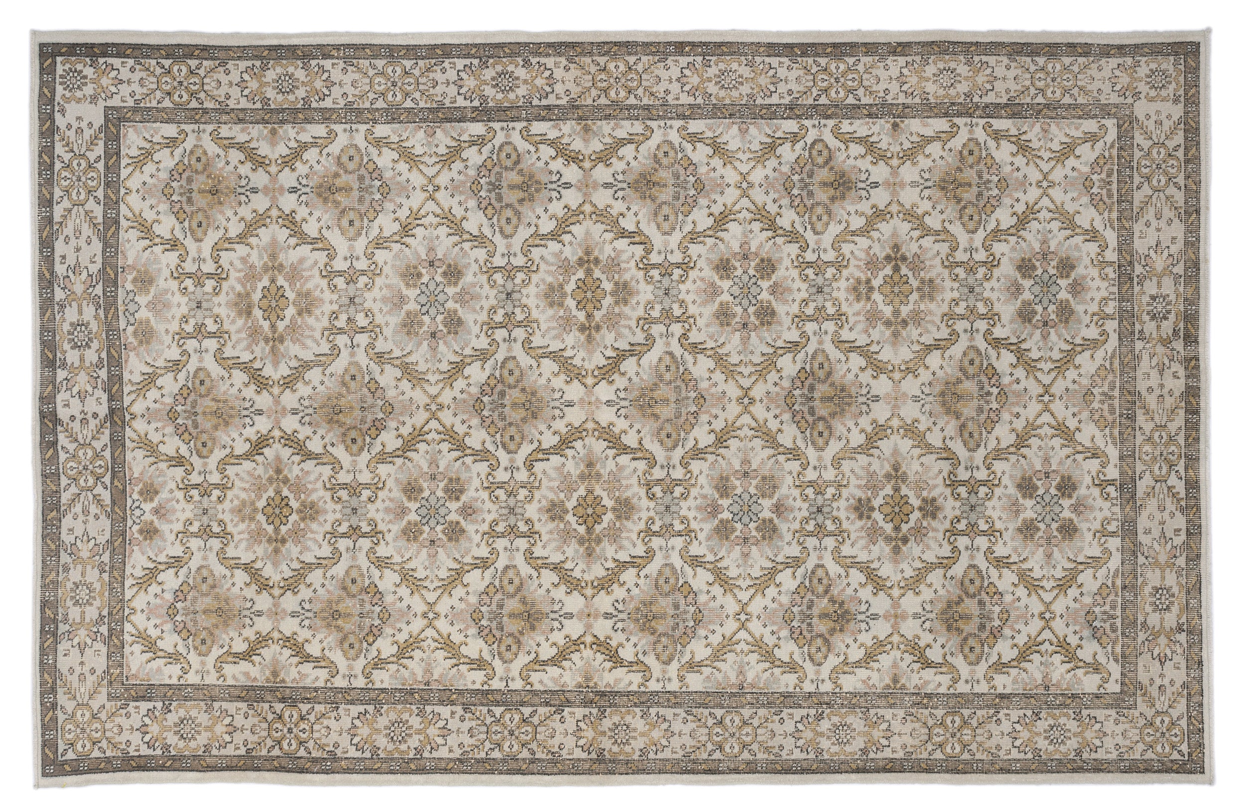 Paumuyn - Vintage Floral Rug - 6'3 X 9'9