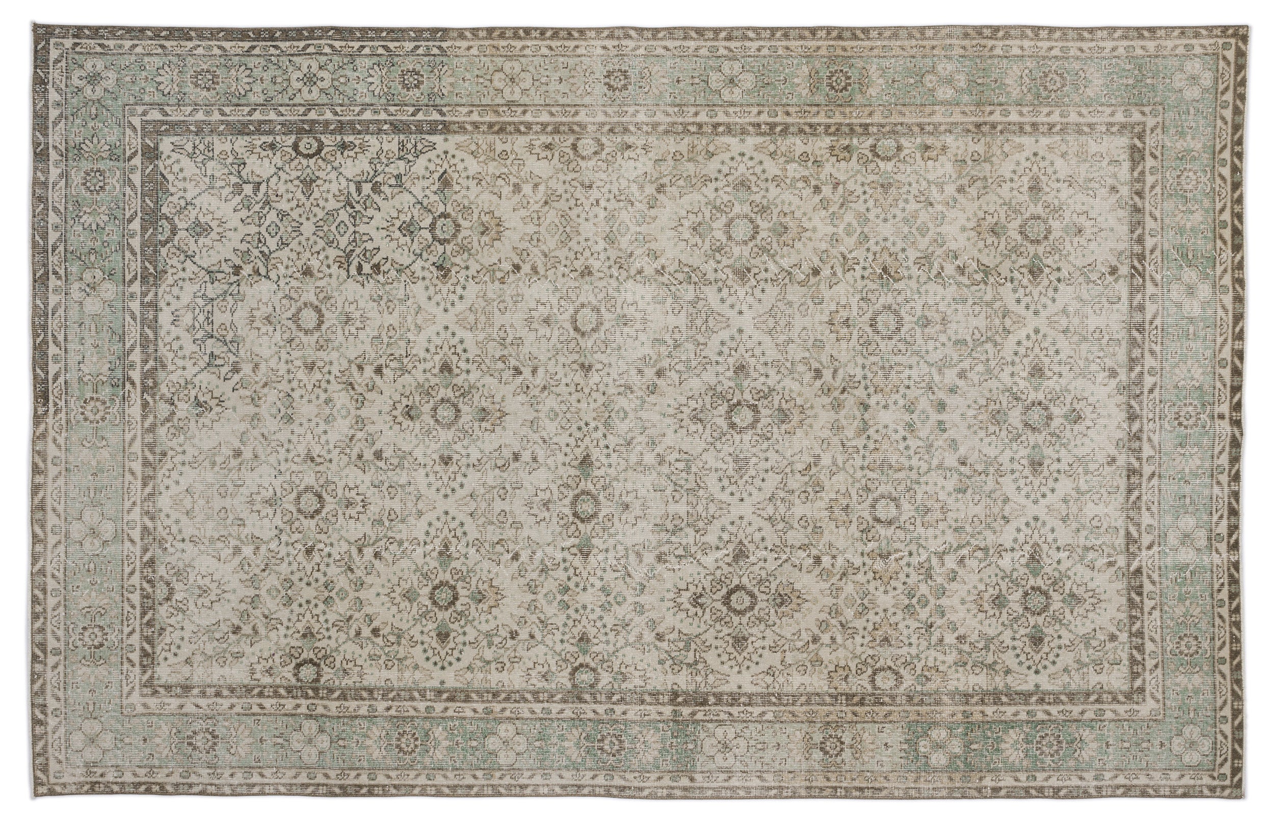 Paeda - Vintage Floral Rug - 6'6 X 10'3