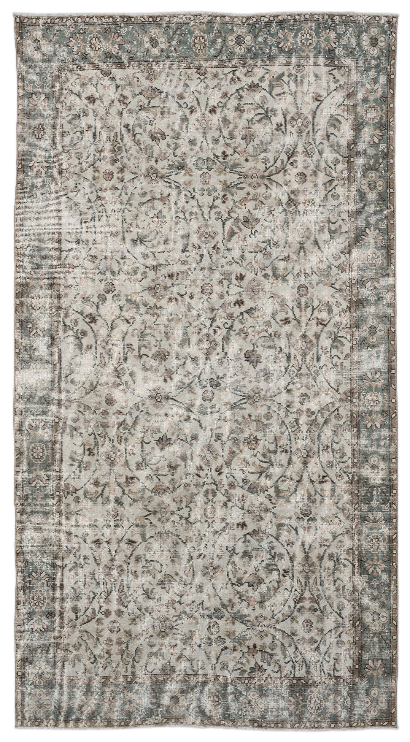 Paefius - Vintage Floral Rug - 5'6 X 9'10