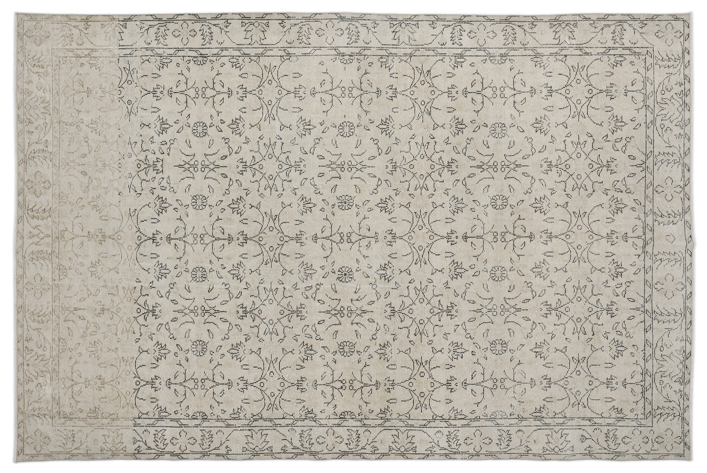 Cafiel - Vintage Floral Rug - 6'3 X 9'7