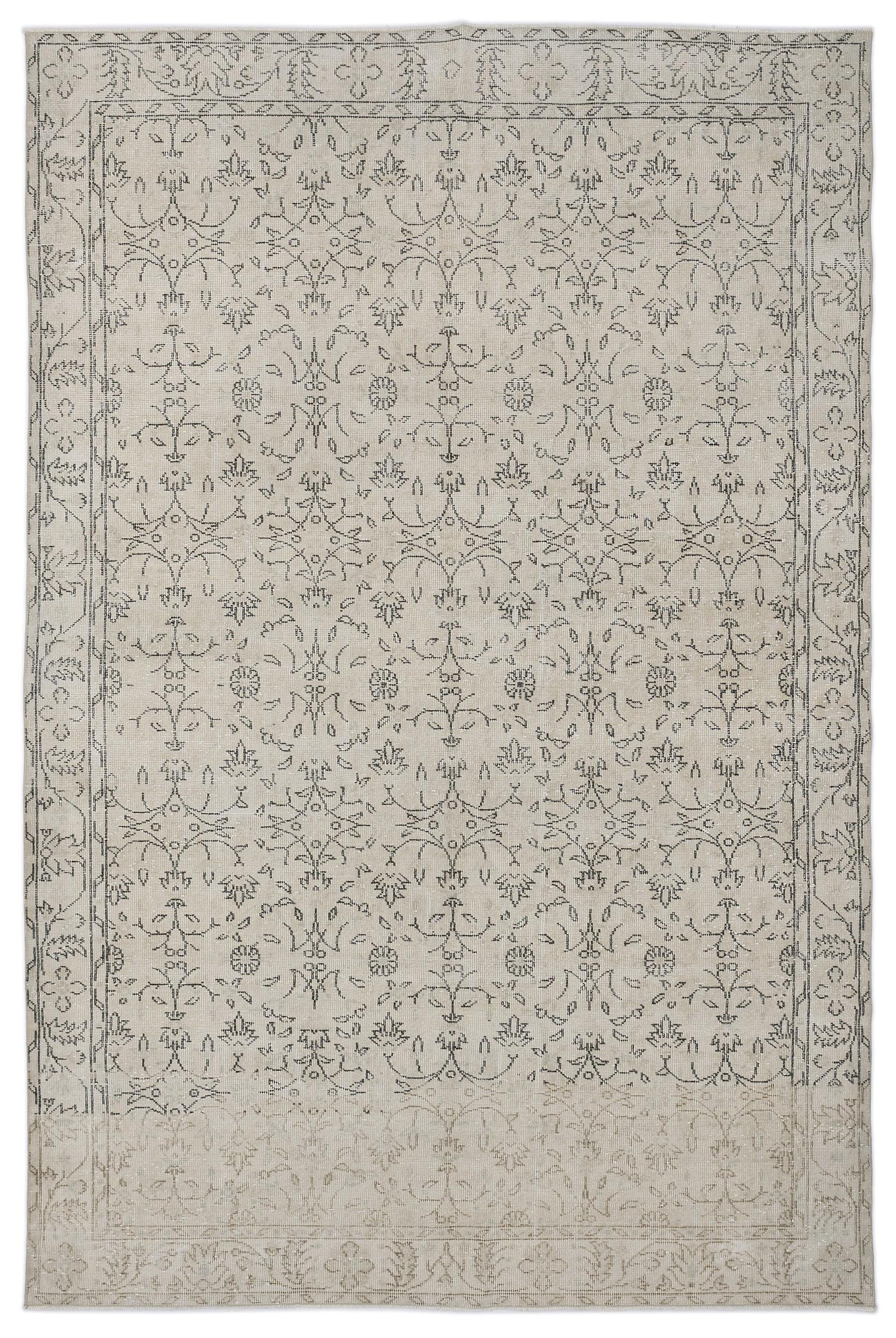 Cafiel - Vintage Floral Rug - 6'3 X 9'7
