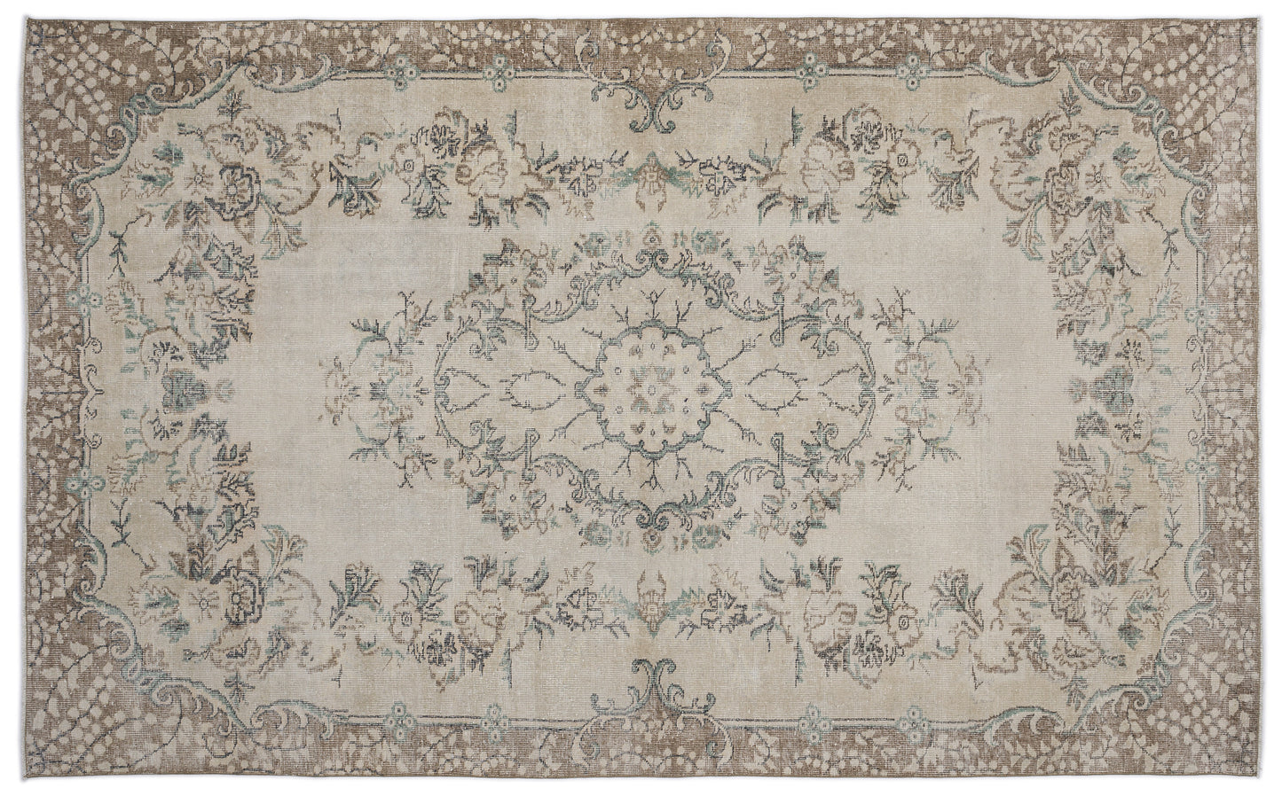 Saroon - Vintage Medallion Rug - 6'5 X 10'5