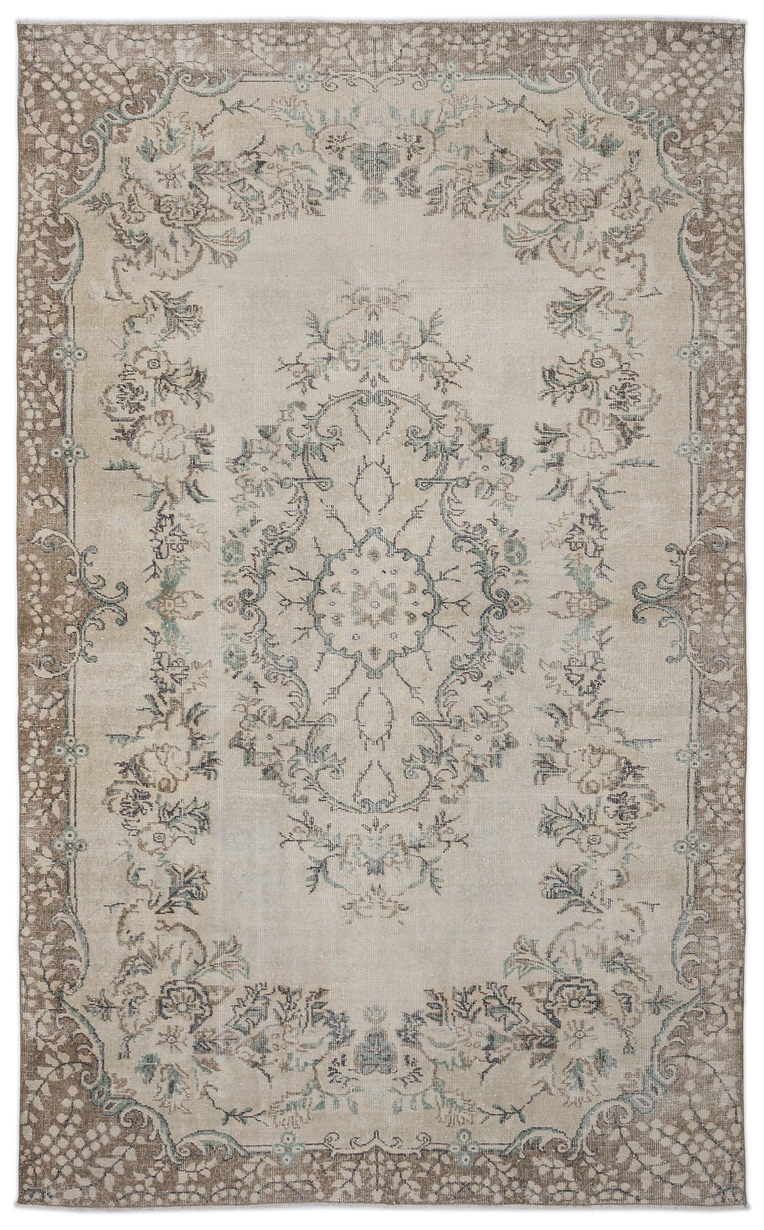 Saroon - Vintage Medallion Rug - 6'5 X 10'5