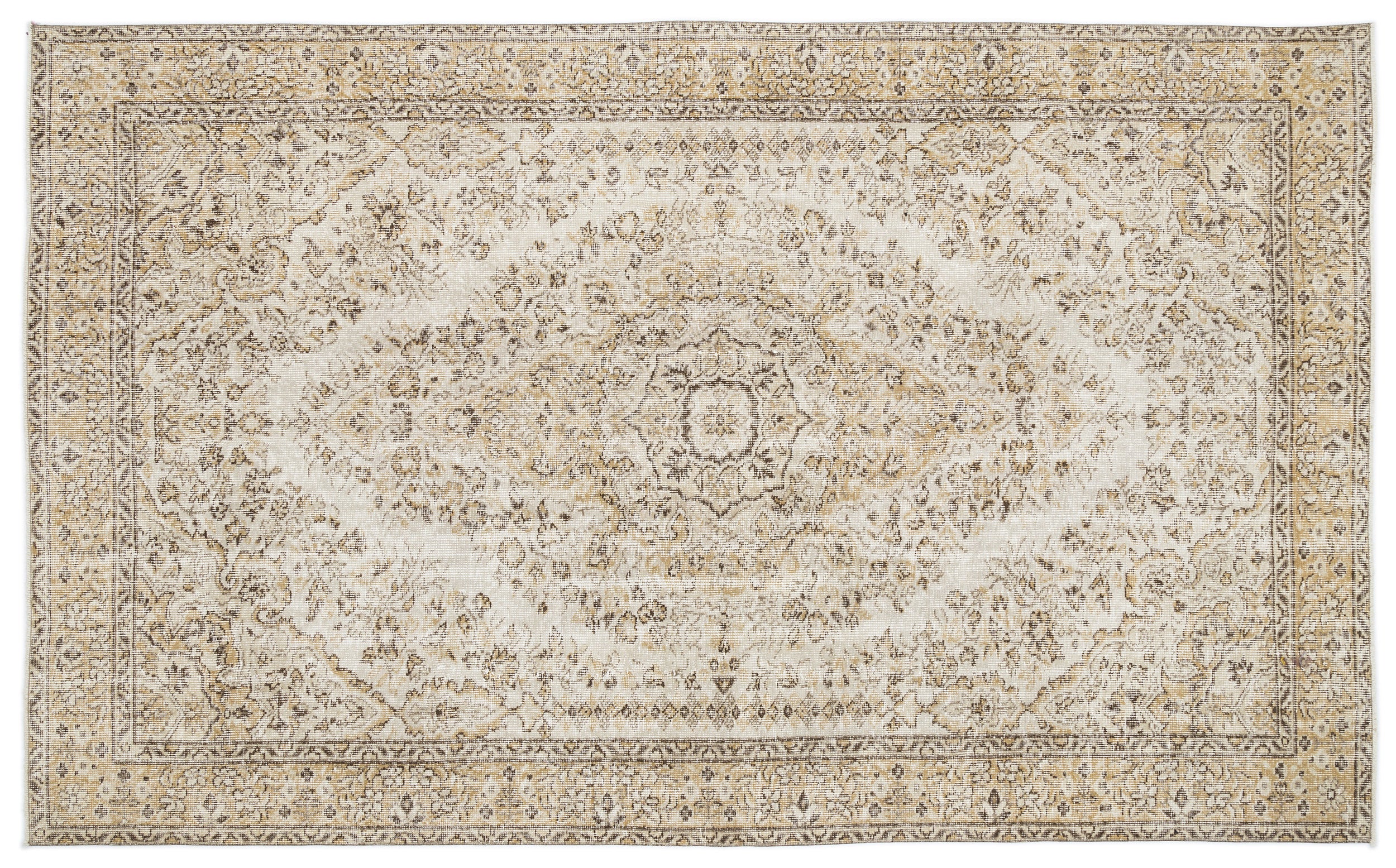 Zasola - Vintage Medallion Rug - 5'10 X 9'6